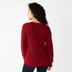 Women's Sonoma Goods For Life® Diamond Stitch Pullover Sweater 23 Women's Sonoma Goods For Life® Diamond Stitch Pullover Sweater -Sonoma Goods For Life Sales 5579763 ALT