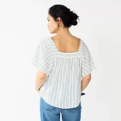 Women's Sonoma Goods For Life® Flutter Shoulder Top -Sonoma Goods For Life Sales 5583549 ALT