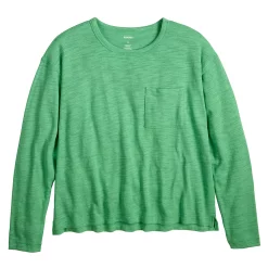 Women's Sonoma Goods For Life® Long Sleeve Pocket Tee -Sonoma Goods For Life Sales 5585375 ALT5