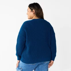 Plus Size Sonoma Goods For Life® Drop Shoulder Sweater -Sonoma Goods For Life Sales 5585467 ALT