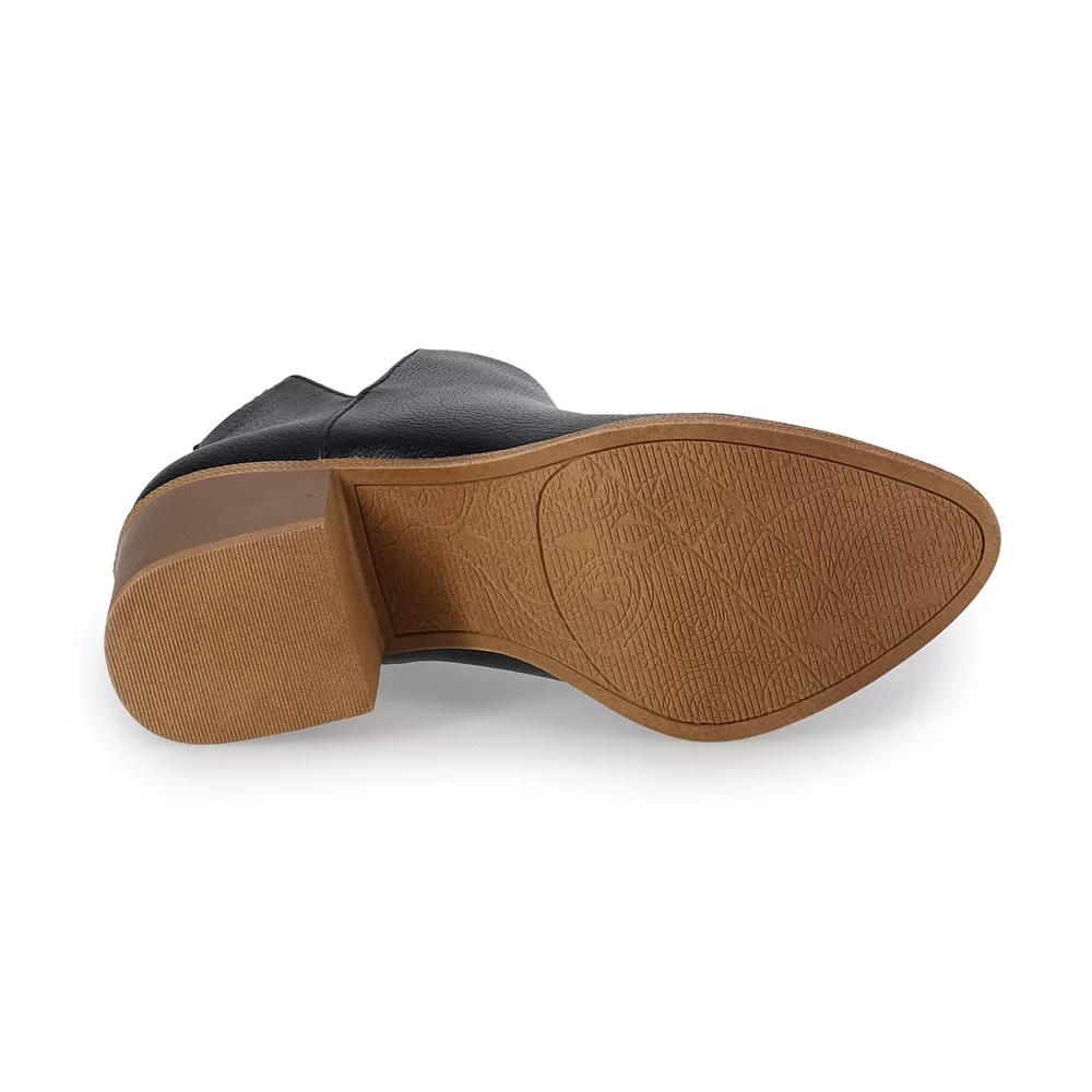 Sonoma Goods For Life® Donkey Women's Western Dip Ankle Boots 4 Sonoma Goods For Life® Donkey Women's Western Dip Ankle Boots - Image 4