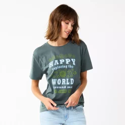 Women's Sonoma Goods For Life® Relaxed Graphic Tee -Sonoma Goods For Life Sales 5596692 Gray Happpy Exploring