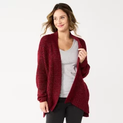 Women's Sonoma Goods For Life® Plush Cardigan 10 Women's Sonoma Goods For Life® Plush Cardigan -Sonoma Goods For Life Sales 5597627 Berry Shine