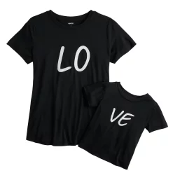 Maternity Sonoma Goods For Life® Mommy & Me Graphic Tee Set -Sonoma Goods For Life Sales 5599953 Love