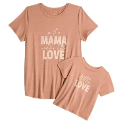 Maternity Sonoma Goods For Life® Mommy & Me Graphic Tee Set -Sonoma Goods For Life Sales 5599953 Mama Little Love