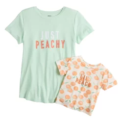 Maternity Sonoma Goods For Life® Mommy & Me Graphic Tee Set -Sonoma Goods For Life Sales 5599953 Peachy