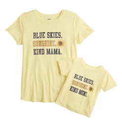 Maternity Sonoma Goods For Life® Mommy & Me Graphic Tee Set -Sonoma Goods For Life Sales 5599953 Sunshine