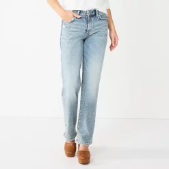 Women's Sonoma Goods For Life® Ultra High Rise Vintage-styled Straight-Leg Jeans 9 Women's Sonoma Goods For Life® Ultra High Rise Vintage-styled Straight-Leg Jeans -Sonoma Goods For Life Sales 5616387 Authentic Light Wash
