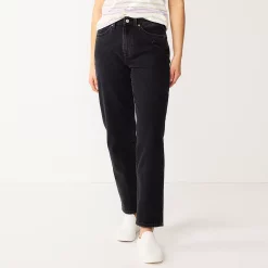 Women's Sonoma Goods For Life® Ultra High Rise Vintage-styled Straight-Leg Jeans 11 Women's Sonoma Goods For Life® Ultra High Rise Vintage-styled Straight-Leg Jeans -Sonoma Goods For Life Sales 5616387 Black Wash