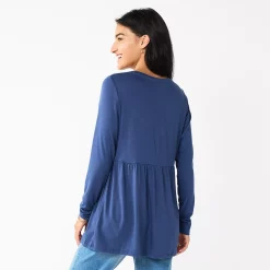 Maternity Sonoma Goods For Life® Long Sleeve Empire Waist Top -Sonoma Goods For Life Sales 5635424 ALT