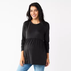 Maternity Sonoma Goods For Life® Long Sleeve Empire Waist Top -Sonoma Goods For Life Sales 5635424 Black