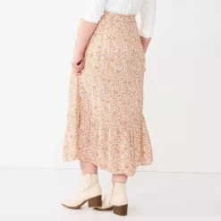 Maternity Sonoma Goods For Life® Smocked Waist Skirt -Sonoma Goods For Life Sales 5666013 ALT