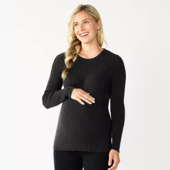 Maternity Sonoma Goods For LifeĀ® Fitted Puff Sleeve Sweater