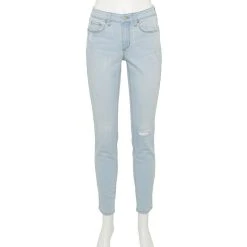 Women's Sonoma Goods For Life® Curvy High-Waisted Skinny Jeans -Sonoma Goods For Life Sales 5670980 Artic Blue