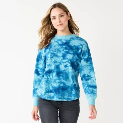 Women's Sonoma Goods For Life® Mockneck Waffle Top 18 Women's Sonoma Goods For Life® Mockneck Waffle Top -Sonoma Goods For Life Sales 5672315 Blue Tie Dye