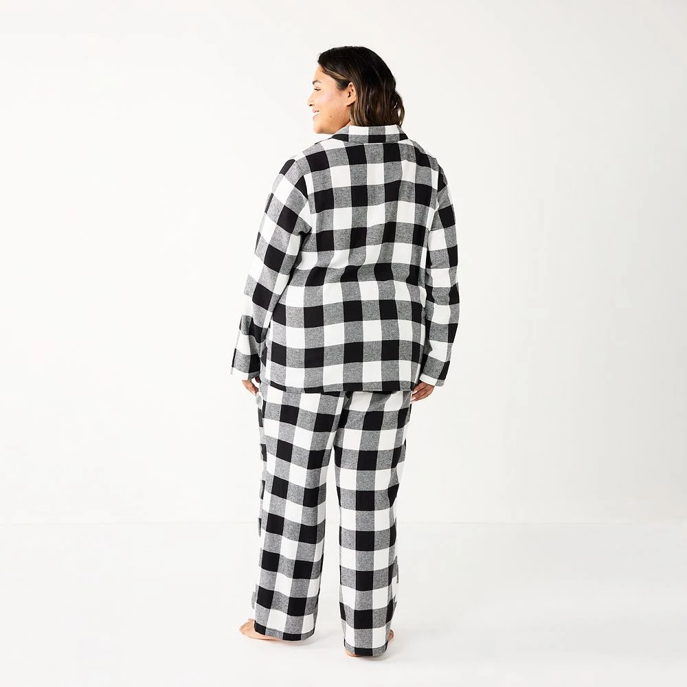 Plus Size Sonoma Goods For Life® Flannel Pajama Shirt & Pajama Pants Sleep Set 5 Plus Size Sonoma Goods For Life® Flannel Pajama Shirt & Pajama Pants Sleep Set - Image 5