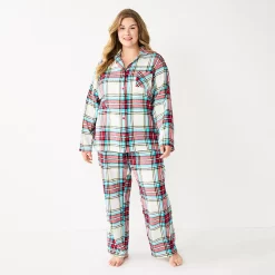 Plus Size Sonoma Goods For Life® Flannel Pajama Shirt & Pajama Pants Sleep Set 8 Plus Size Sonoma Goods For Life® Flannel Pajama Shirt & Pajama Pants Sleep Set -Sonoma Goods For Life Sales 5677717 Ivory Festive Plaid