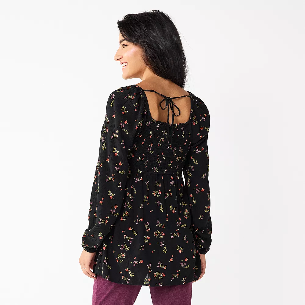 Maternity Sonoma Goods For Life® Smocked Bodice Empire Top 6 Maternity Sonoma Goods For Life® Smocked Bodice Empire Top - Image 6