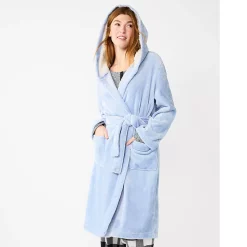 Women's Sonoma Goods For Life® Hooded Plush Long Robe -Sonoma Goods For Life Sales 5693609 Peri
