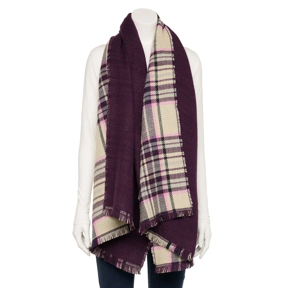 Women's Sonoma Goods For Life® Oblong Reversible Scarf 4 Women's Sonoma Goods For Life® Oblong Reversible Scarf - Image 4