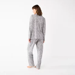 Women's Sonoma Goods For Life® Knit Pajama Shirt & Pajama Pants Sleep Set 10 Women's Sonoma Goods For Life® Knit Pajama Shirt & Pajama Pants Sleep Set -Sonoma Goods For Life Sales 6076381 ALT