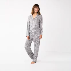 Women's Sonoma Goods For Life® Knit Pajama Shirt & Pajama Pants Sleep Set 11 Women's Sonoma Goods For Life® Knit Pajama Shirt & Pajama Pants Sleep Set -Sonoma Goods For Life Sales 6076381 ALT2