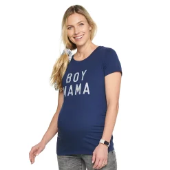 Maternity Sonoma Goods For Life® Fitted Crewneck Graphic Tee -Sonoma Goods For Life Sales 6120299 Boy Mama Graphic