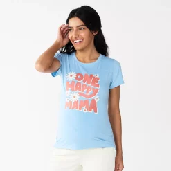 Maternity Sonoma Goods For Life® Fitted Crewneck Graphic Tee -Sonoma Goods For Life Sales 6120299 One Happy Mama