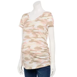 Maternity Sonoma Goods For Life® Essential V-Neck Tee -Sonoma Goods For Life Sales 6120474 Neutral Camo