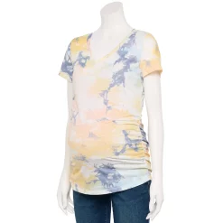 Maternity Sonoma Goods For Life® Essential V-Neck Tee -Sonoma Goods For Life Sales 6120474 Neutral Tie Dye