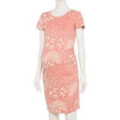 Maternity Sonoma Goods For Life® Everyday T-Shirt Dress -Sonoma Goods For Life Sales 6120641 Pink Floral